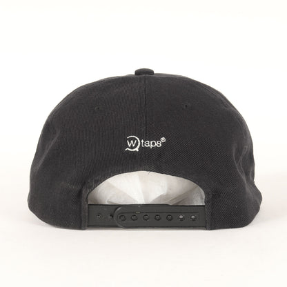 ロゴ刺繍 レザーブリム 5パネルキャップ(MILITIA CAP)