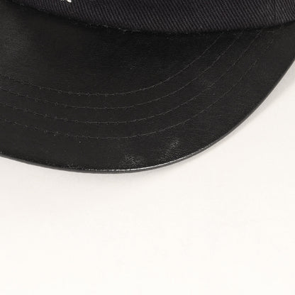 ロゴ刺繍 レザーブリム 5パネルキャップ(MILITIA CAP)