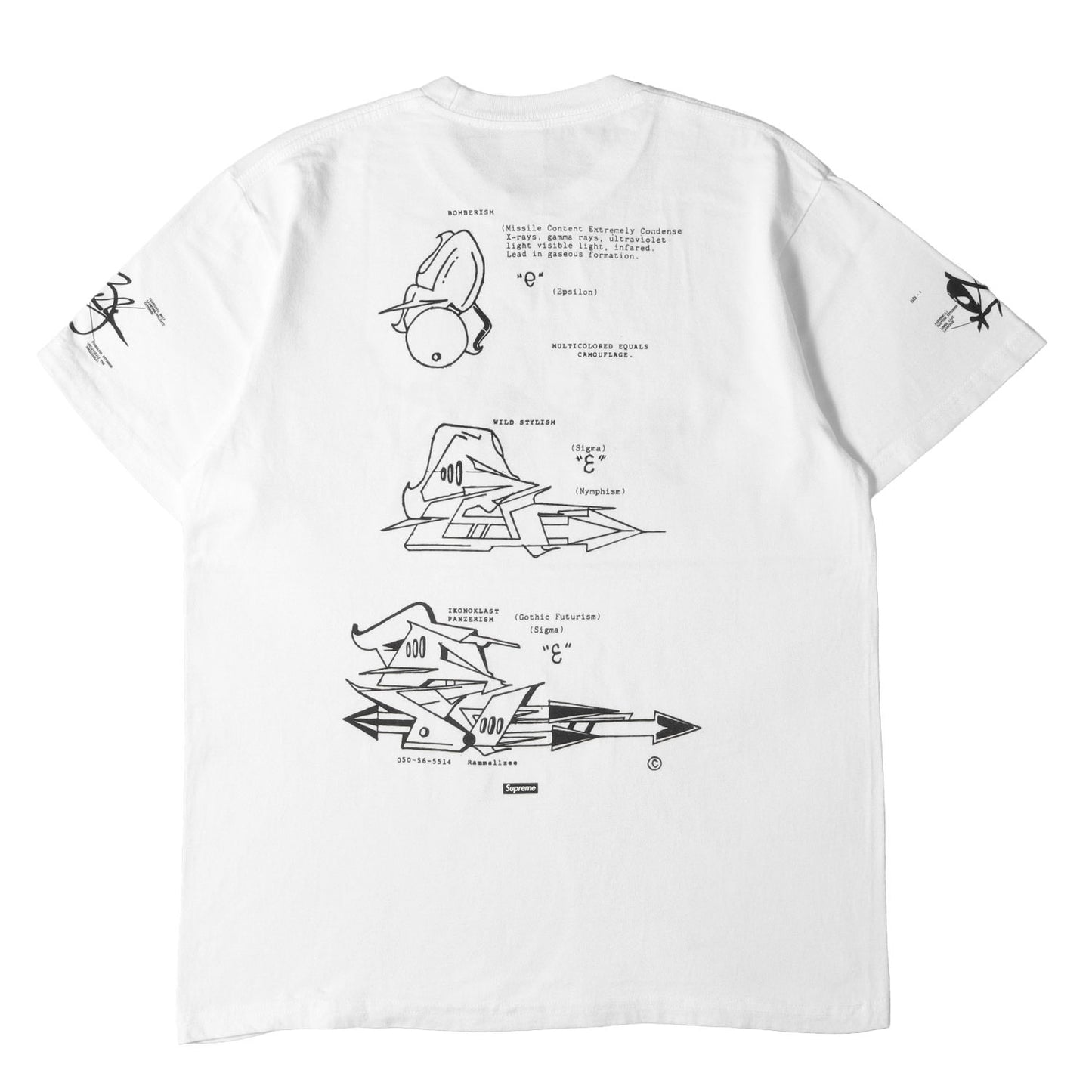 20SS ×Rammellzee グラフィック Tシャツ(Tag Tee)