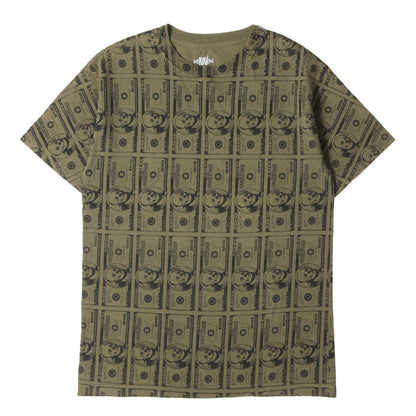 00s ドル札 全面グラフィック Tシャツ