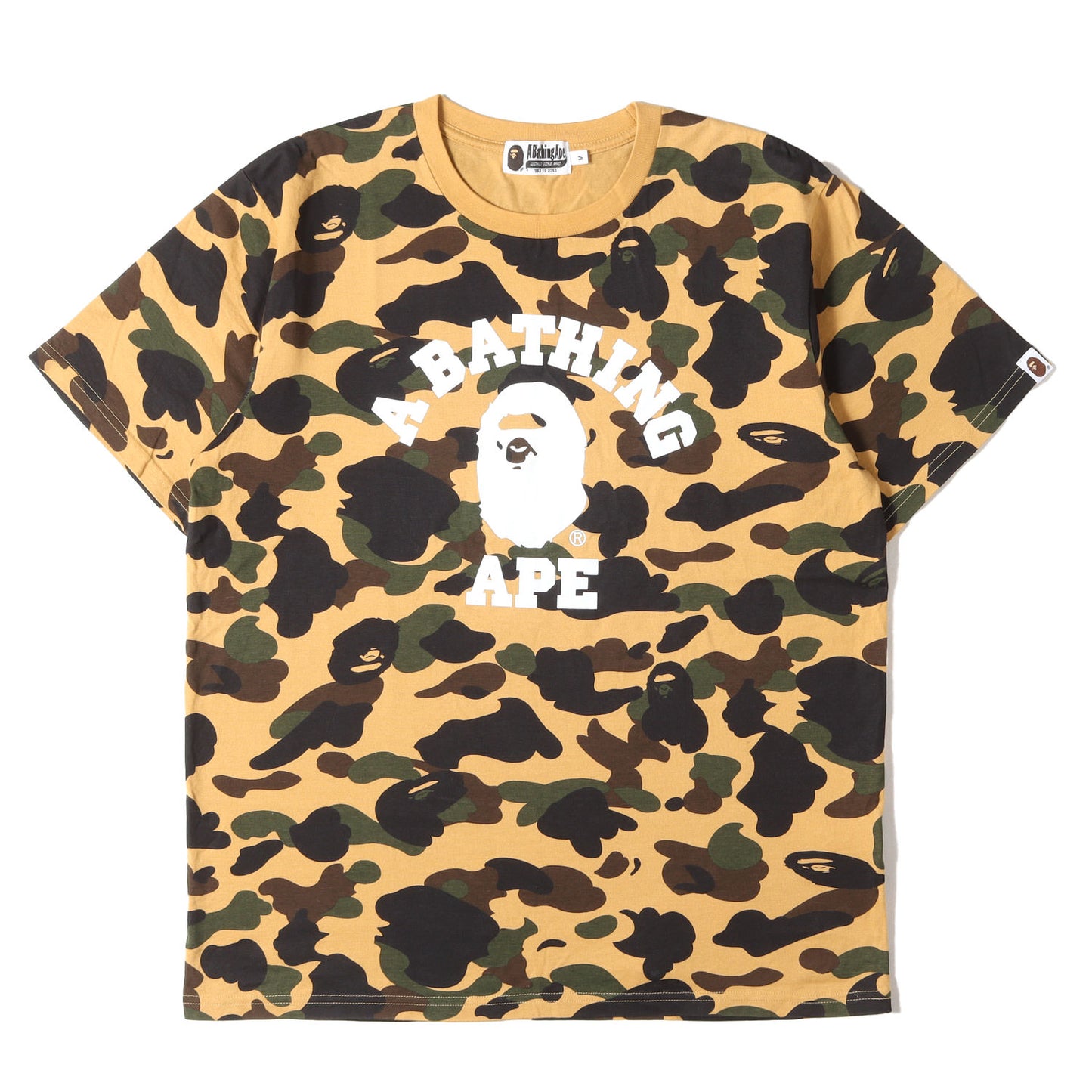 カレッジロゴ 1stカモ 猿迷彩 Tシャツ
