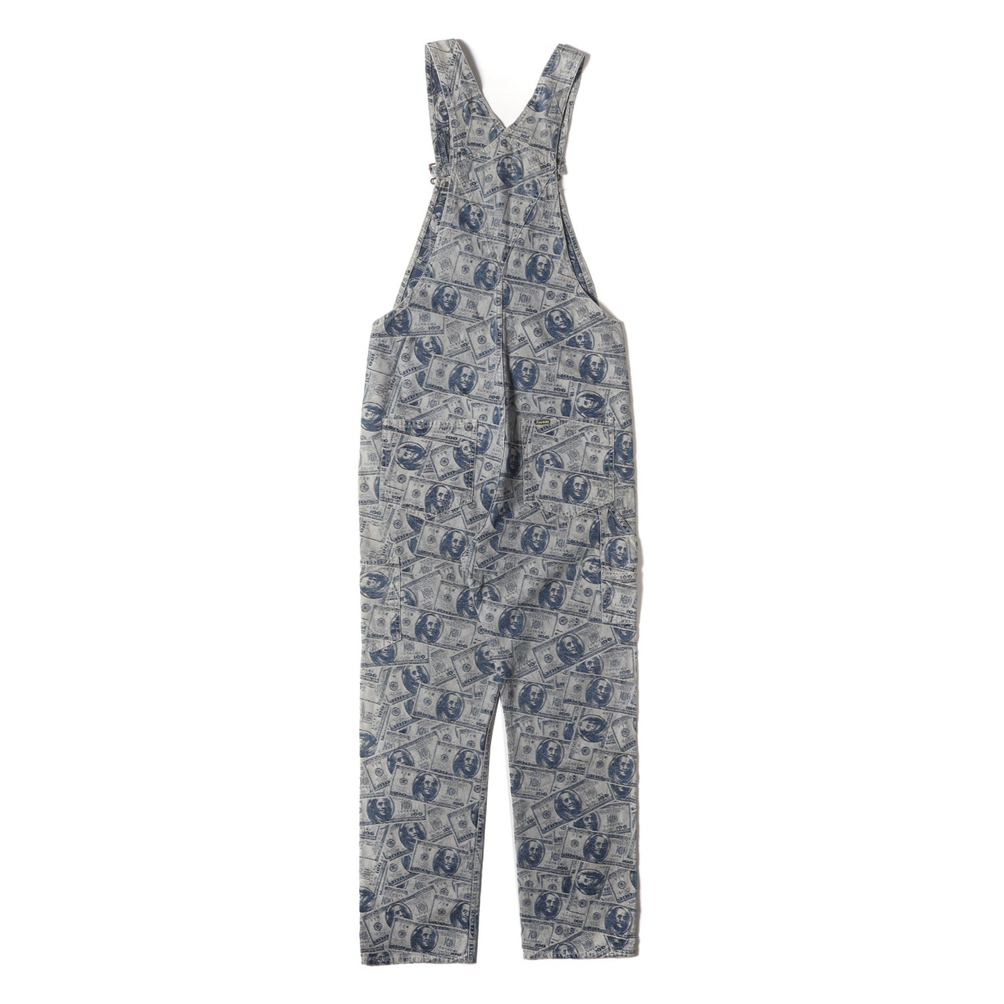 100ドル札柄 ジャガード デニム オーバーオール(100 Dollar Bill Overalls)