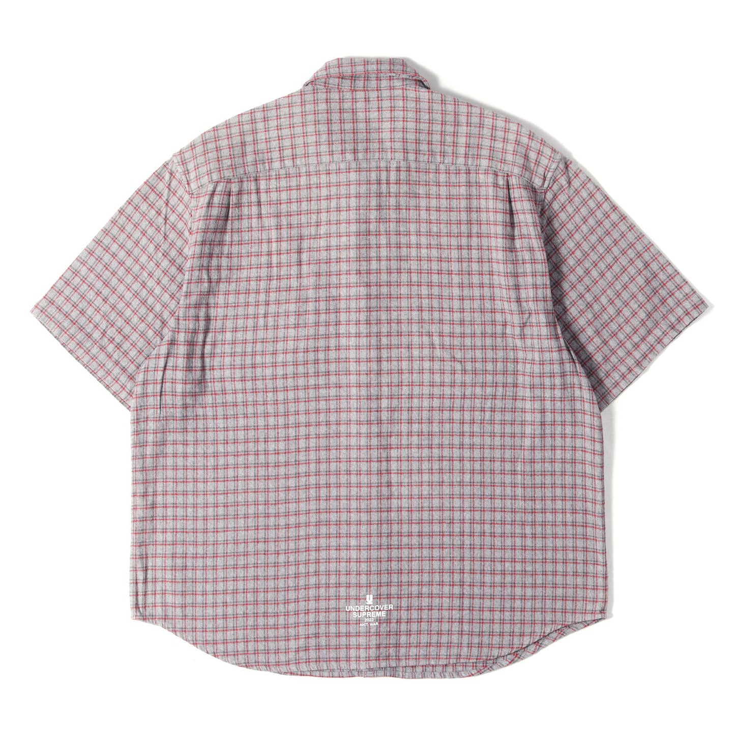 23SS ×UNDERCOVER アラビックロゴ チェック フランネル 半袖シャツ(S/S Flannel Shirt)