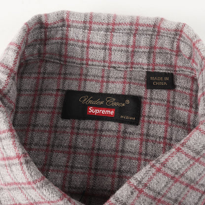 23SS ×UNDERCOVER アラビックロゴ チェック フランネル 半袖シャツ(S/S Flannel Shirt)