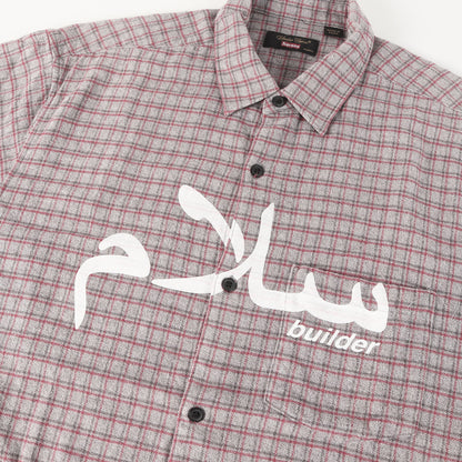 23SS ×UNDERCOVER アラビックロゴ チェック フランネル 半袖シャツ(S/S Flannel Shirt)