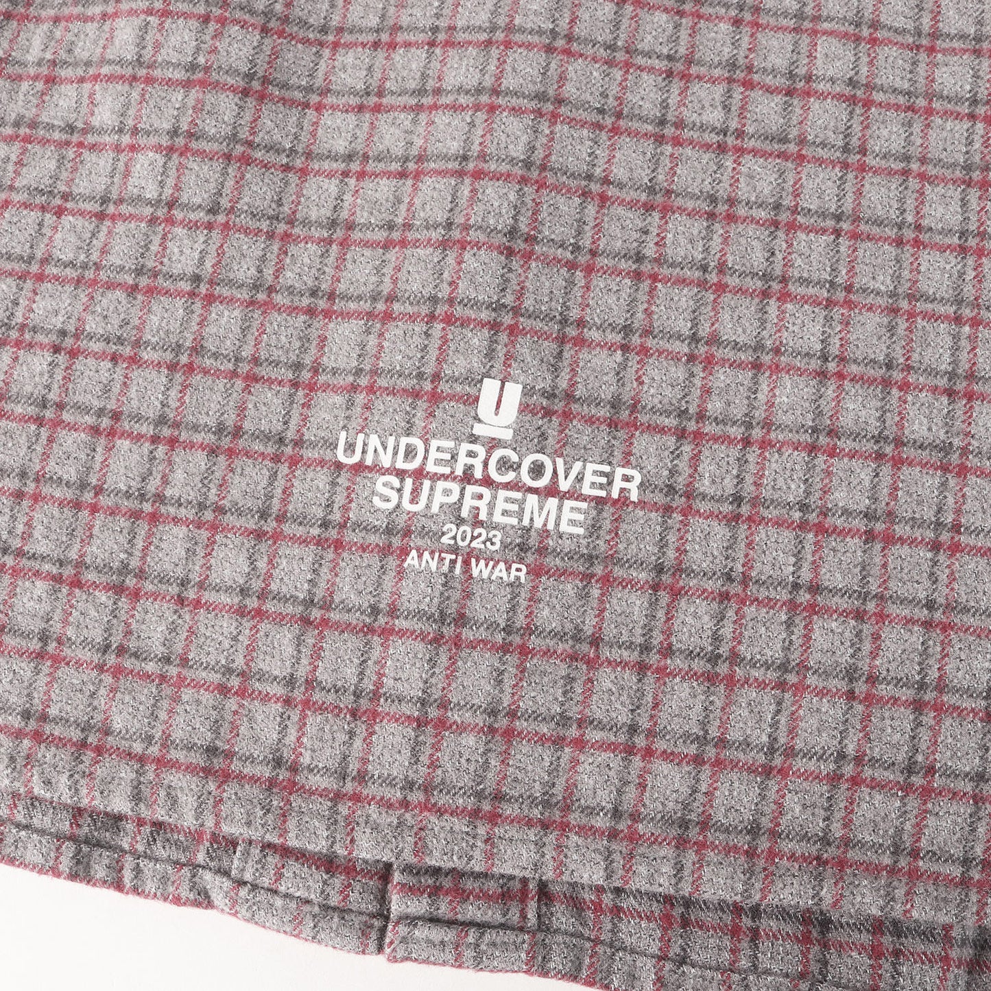 23SS ×UNDERCOVER アラビックロゴ チェック フランネル 半袖シャツ(S/S Flannel Shirt)