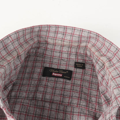 23SS ×UNDERCOVER アラビックロゴ チェック フランネル 半袖シャツ(S/S Flannel Shirt)