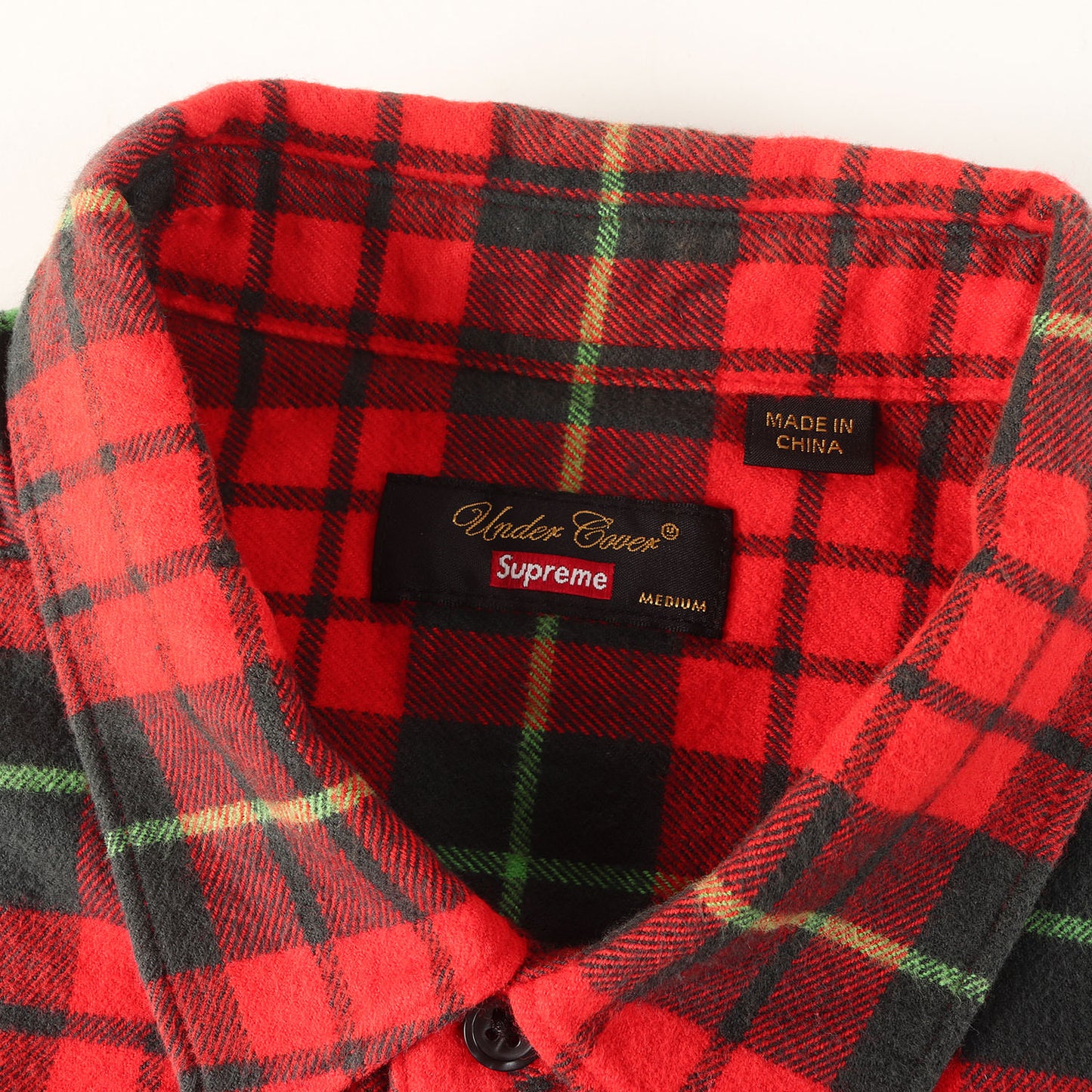 23SS ×UNDERCOVER アラビックロゴ チェック フランネル 半袖シャツ(S/S Flannel Shirt)