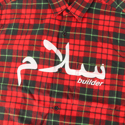 23SS ×UNDERCOVER アラビックロゴ チェック フランネル 半袖シャツ(S/S Flannel Shirt)