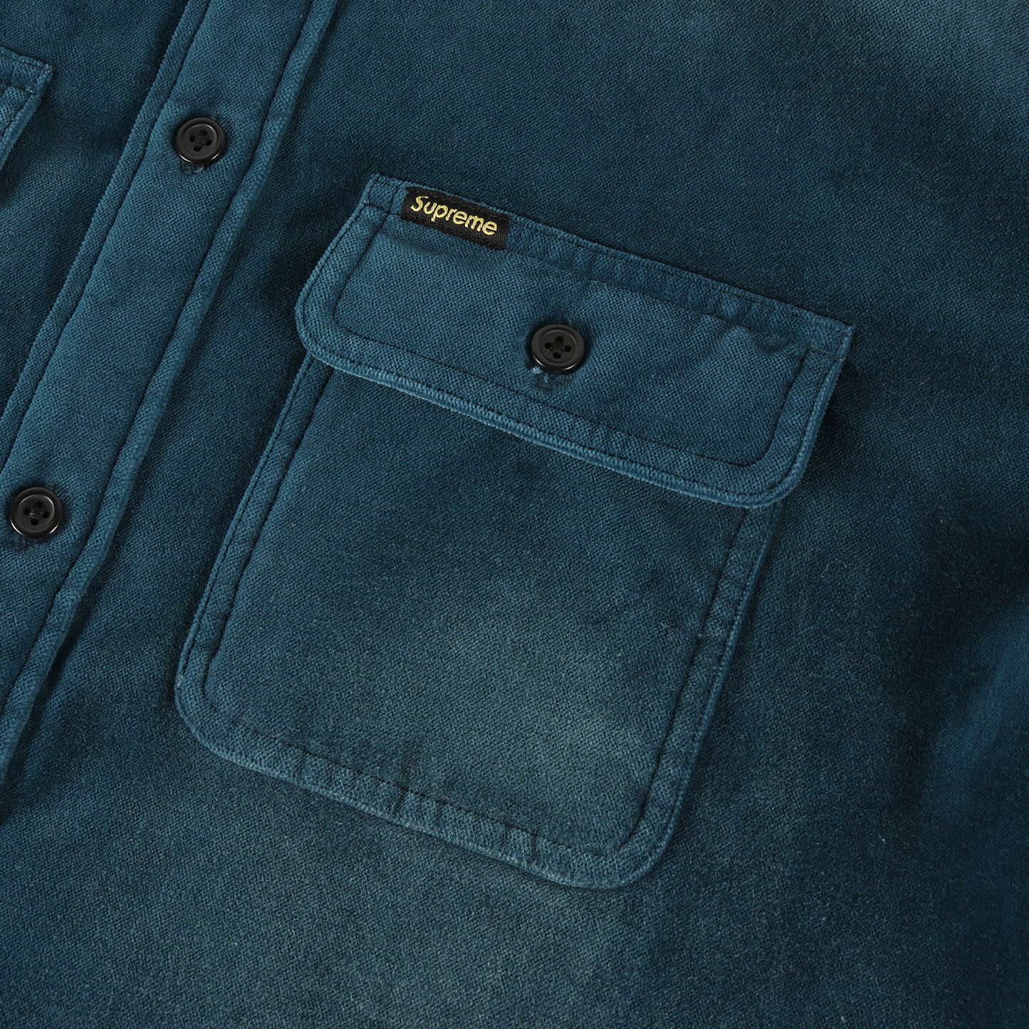 25AW フード付き 裏地キルティング ベルベット シャツ(Quilted Lined Hooded Velvet Shirt)