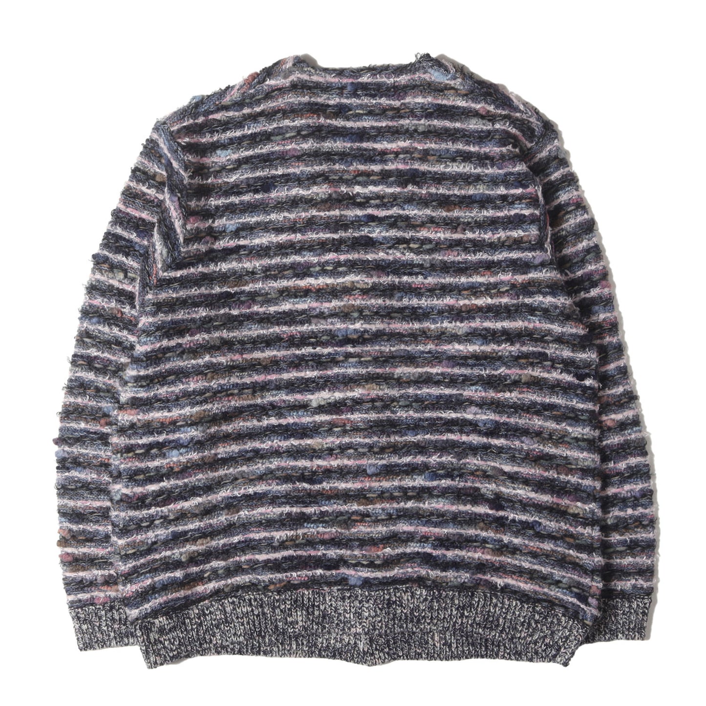 25AW テクスチャード ボーダー ニット カーディガン(Textured Cardigan)
