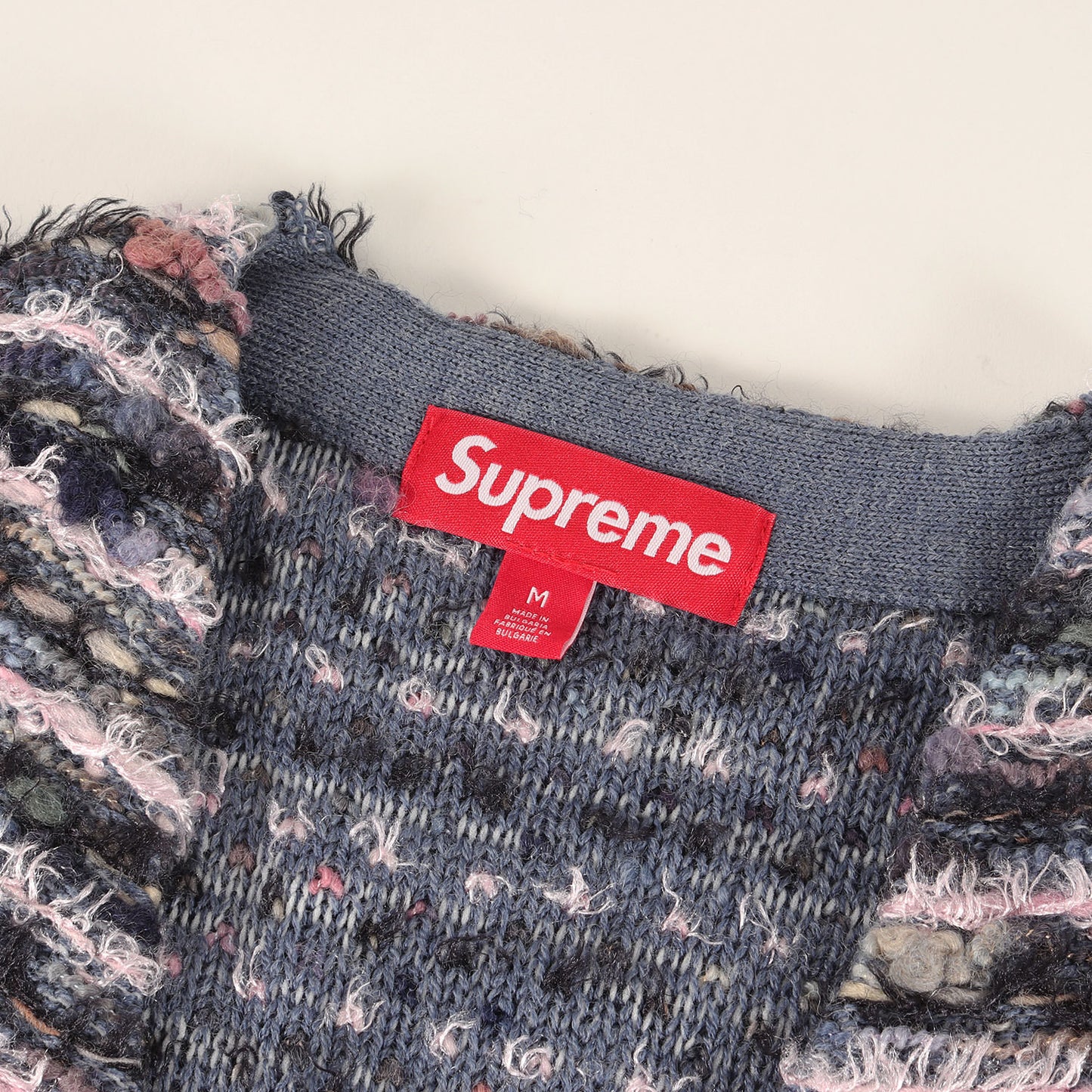 25AW テクスチャード ボーダー ニット カーディガン(Textured Cardigan)