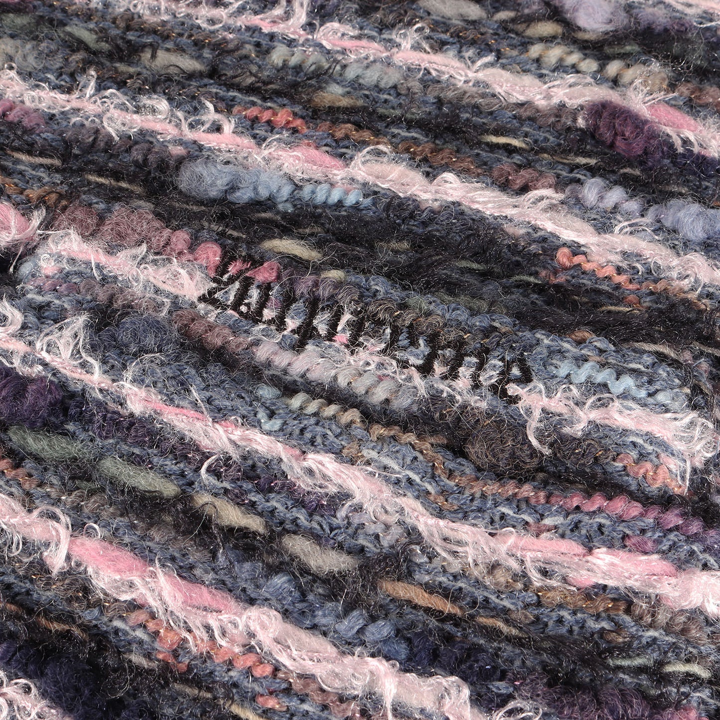 25AW テクスチャード ボーダー ニット カーディガン(Textured Cardigan)