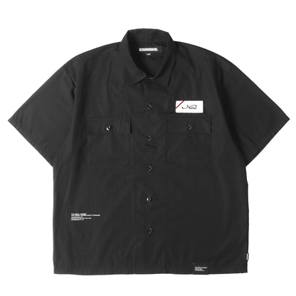 25SS ワッペン付き T/C ワーク 半袖シャツ(CLASSIC WORK SHIRT SS-1)