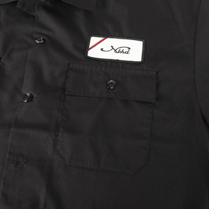 25SS ワッペン付き T/C ワーク 半袖シャツ(CLASSIC WORK SHIRT SS-1)