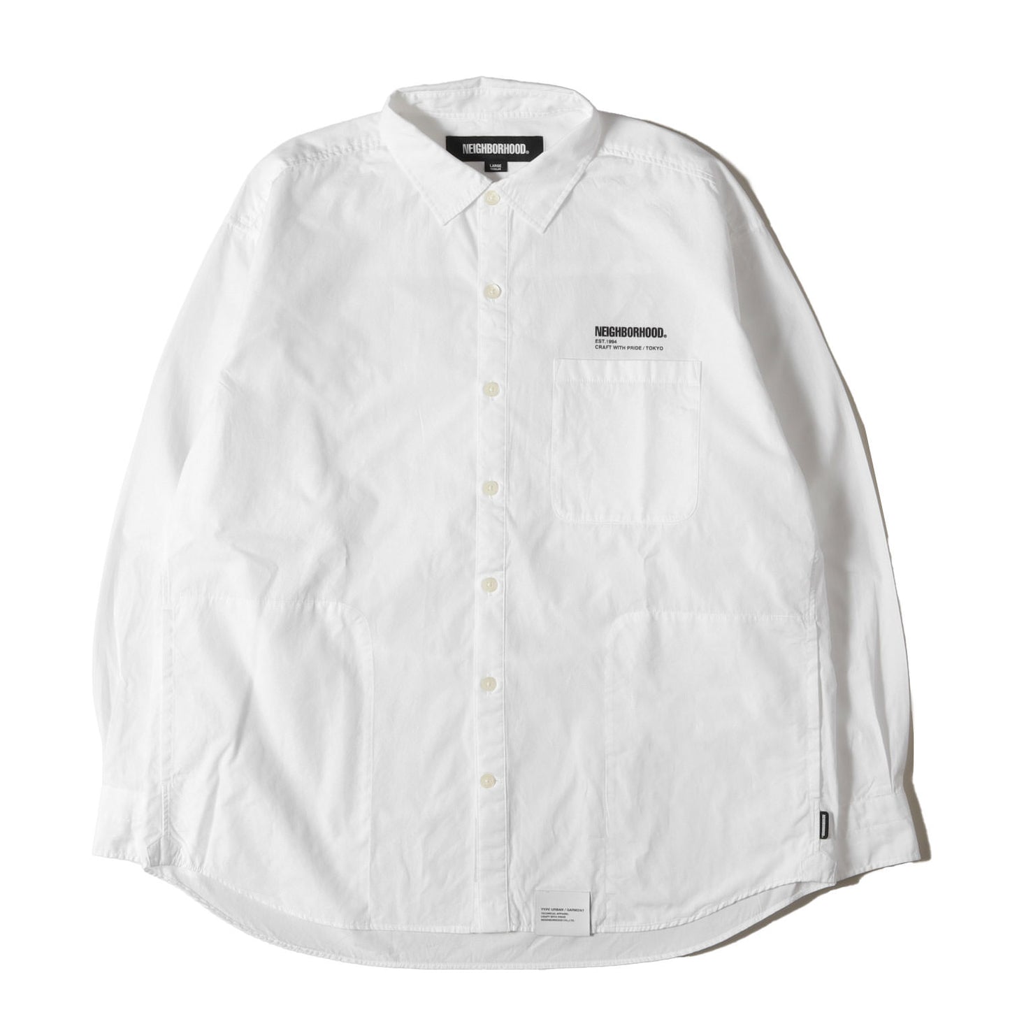 23SS ブランドロゴ コットンブロード トラッドシャツ(TRAD SHIRT LS)