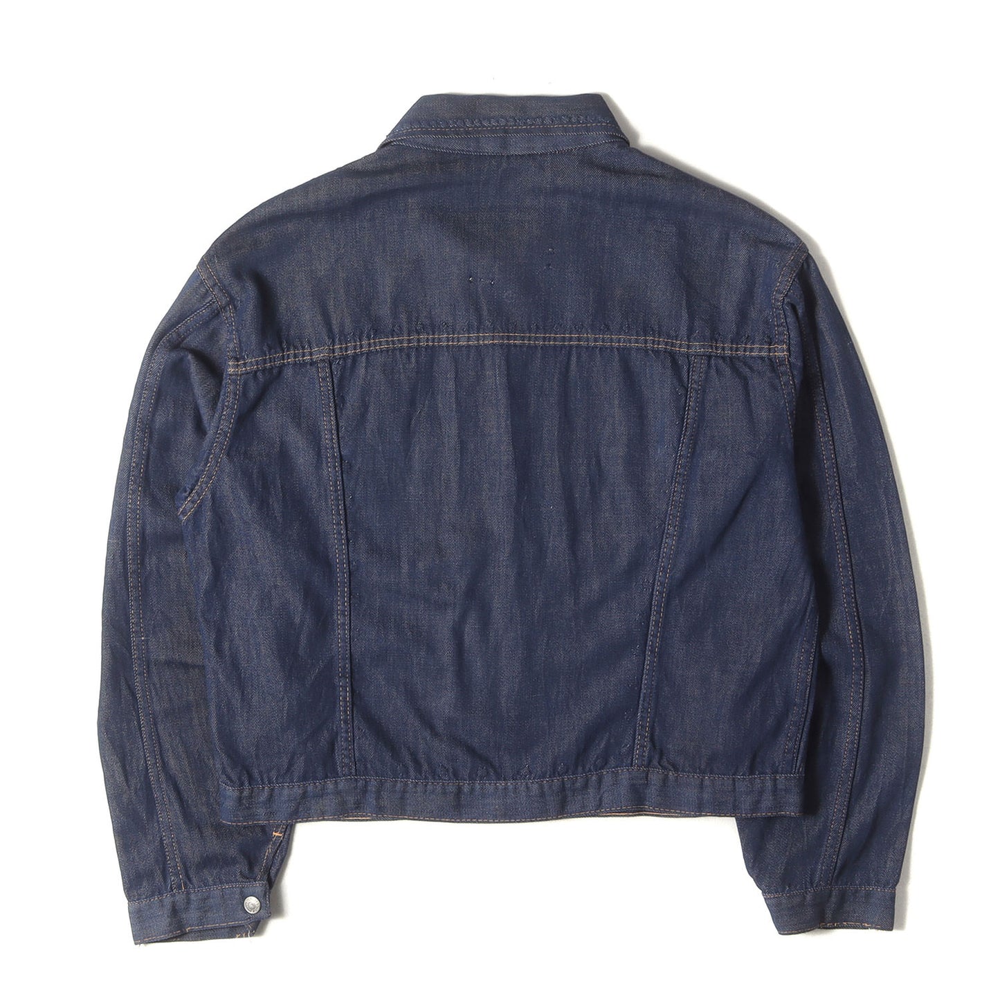 [濃紺 短丈ボックス] 70s バットダイ デニムジャケット J.C.Penney RANCH CRAFT