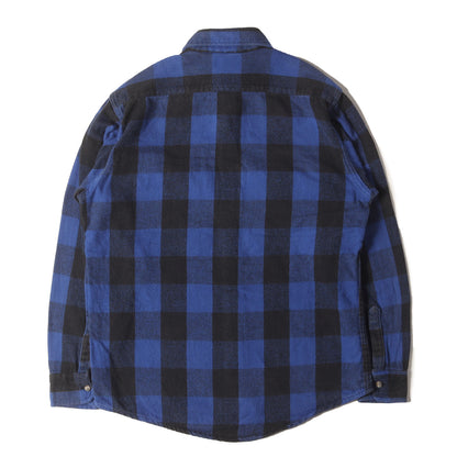 [好配色] 90s バッファローチェック フランネルシャツ / USA製 Osh Kosh オシュコシュ