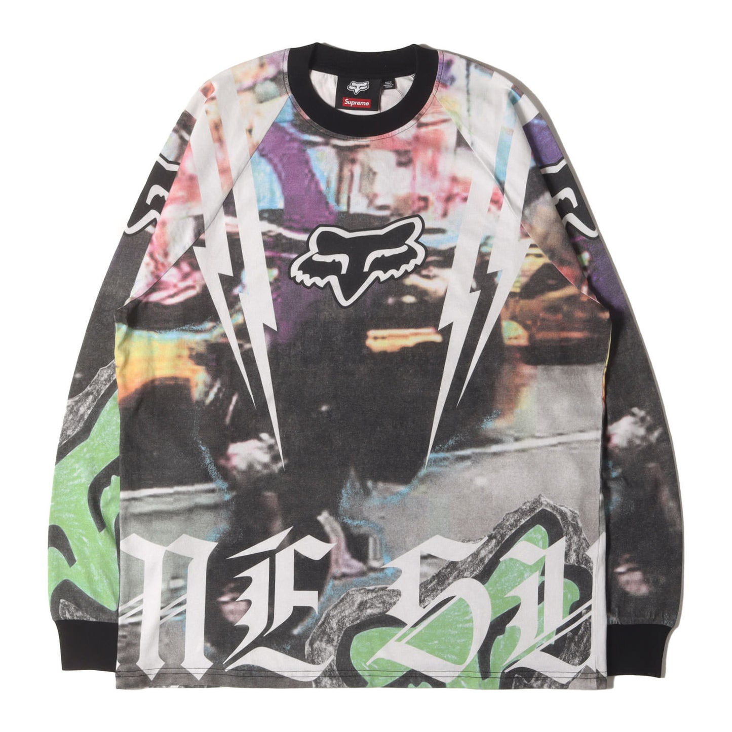 25AW ×Fox Racing 総柄グラフィック ロングスリーブ Tシャツ(L/S Top)