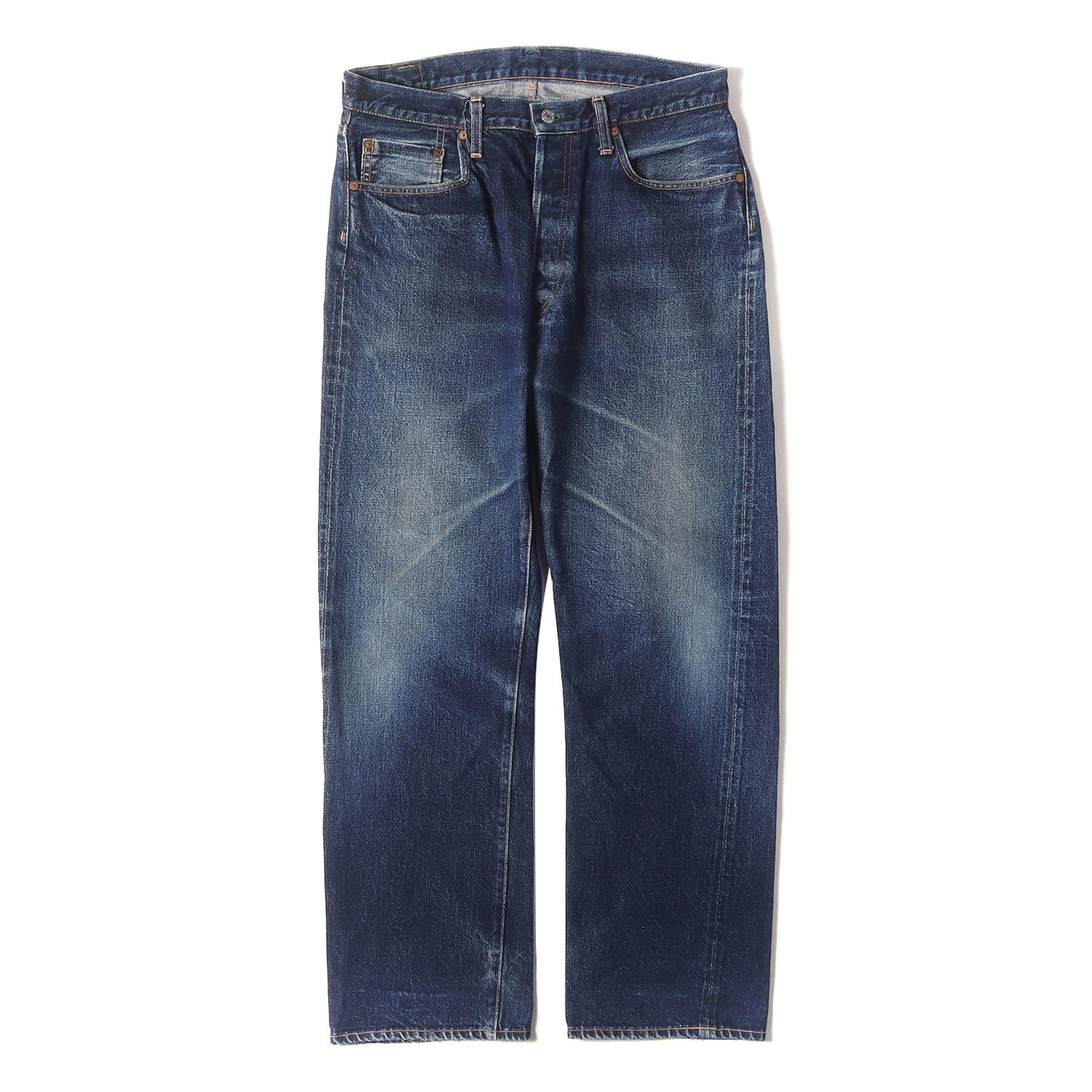 [オリゾンティ期] 90s 501XXタイプ 革パッチ ボタンフライ デニムパンツ