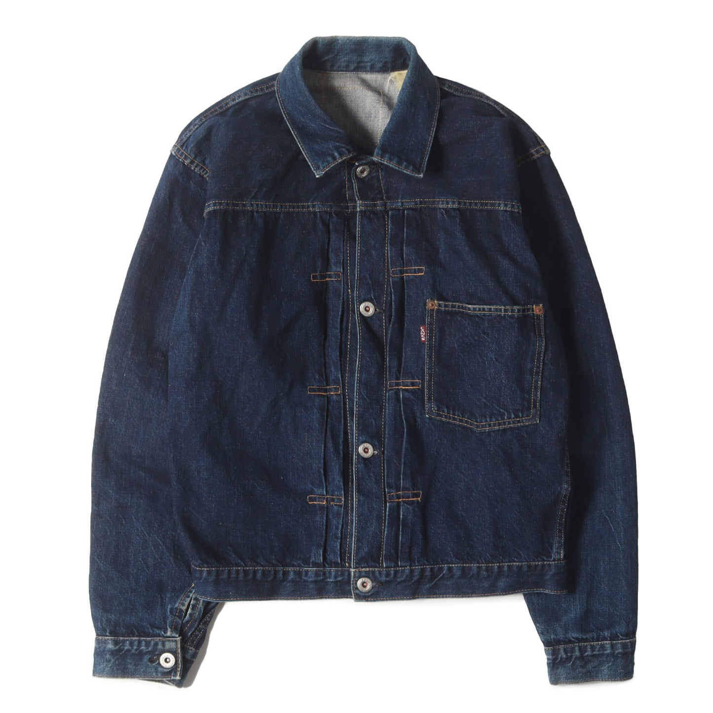 [濃紺 初期M品番] 90s 1st 大戦モデル 月桂樹ボタン デニムジャケット M11026H