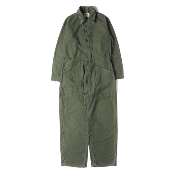 80s 米軍実物 U.S.ARMY コットンサテン カバーオール / オールインワン