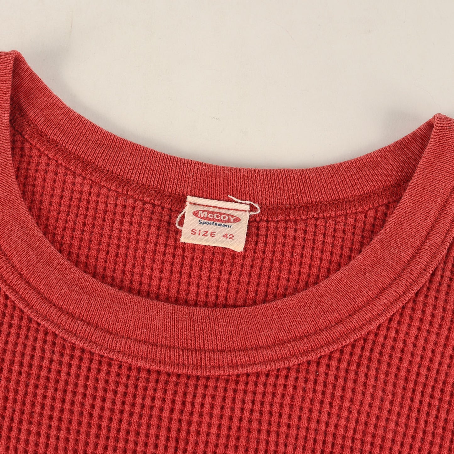 クルーネック サーマル ロングスリーブTシャツ