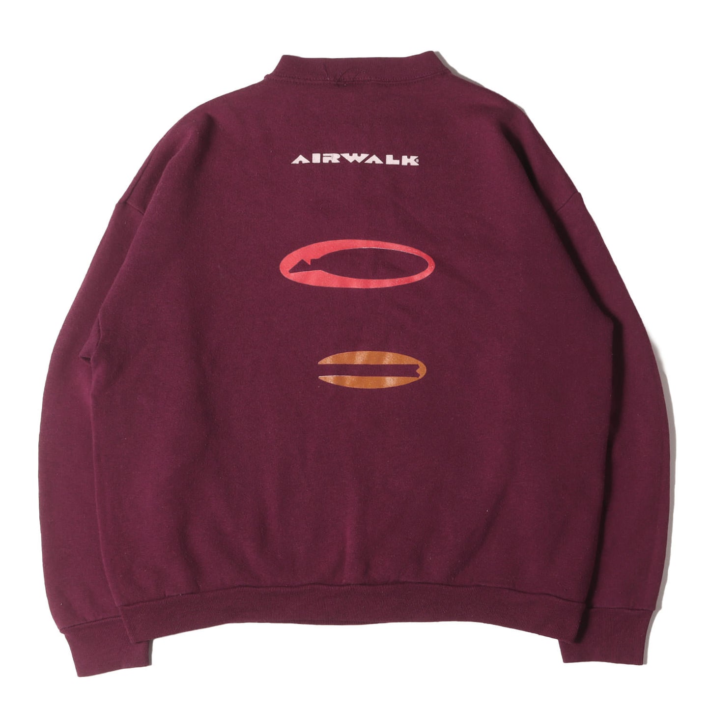 90s 両面 ロゴプリント クルーネック スウェット USA製