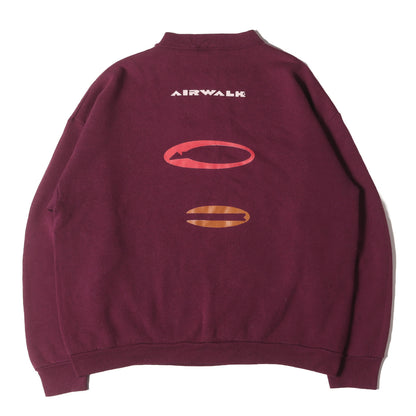 90s 両面 ロゴプリント クルーネック スウェット USA製