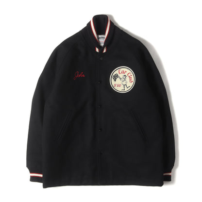 ワッペン付き メルトンウール カーコート (MELTON CAR COAT)