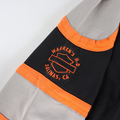00s エンブレム刺繍 カップショルダー 7分袖 フットボール Tシャツ