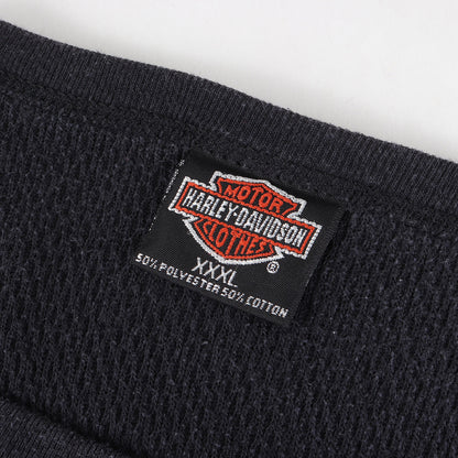 90s 4面プリント 袖フレイム ウイングエンブレム サーマル ロングスリーブ Tシャツ USA製