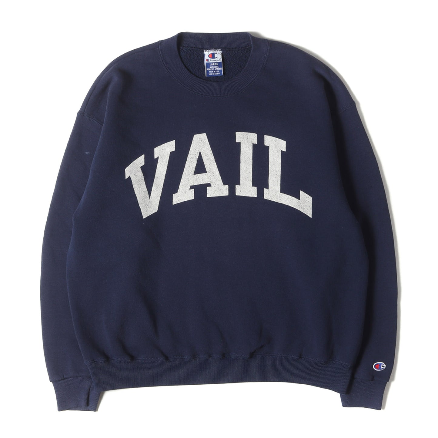 [USA製 青タグ] 90s VAILロゴ クルーネック スウェット