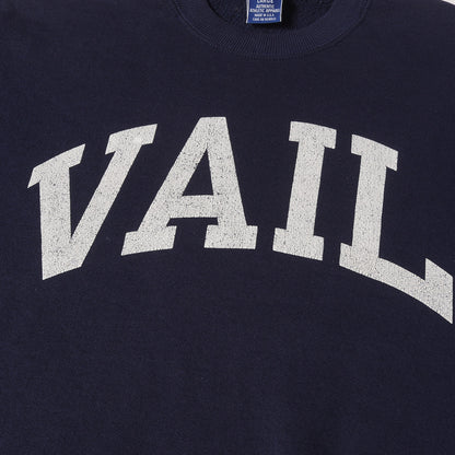 [USA製 青タグ] 90s VAILロゴ クルーネック スウェット