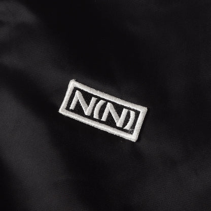 袖ボーンパッチ 裏地音符柄 ナイロンサテン スタジャン