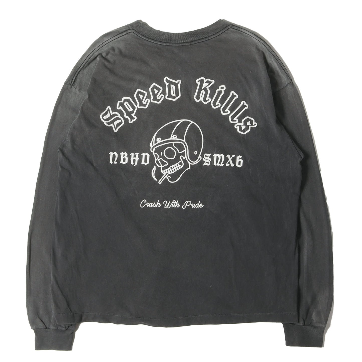 25SS ×NEIGHBORHOOD ヴィンテージ加工 ロングスリーブ Tシャツ(LS Tee _Sthd.Speedkills)