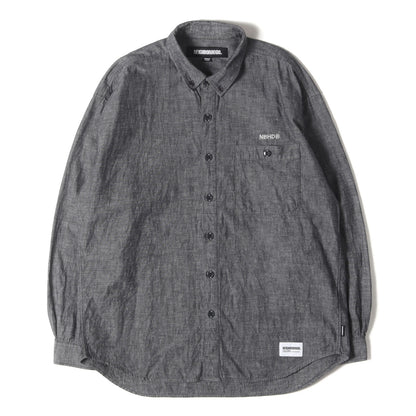 24AW ボタンダウン シャンブレーシャツ(CHAMBRAY BD SHIRT LS)