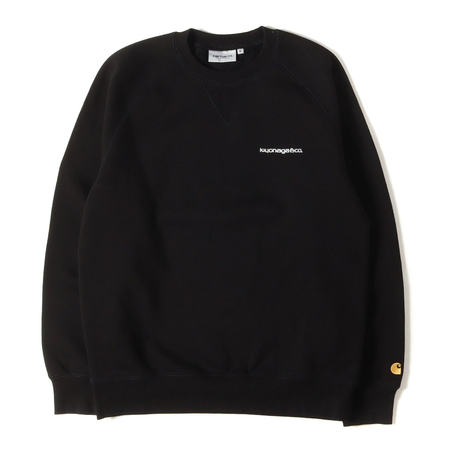 22SS ×Carhartt ロゴ刺繍 前V ラグラン スウェット(CUSTOM CHASE SWEATSHIRT)