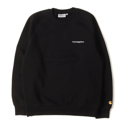 22SS ×Carhartt ロゴ刺繍 前V ラグラン スウェット(CUSTOM CHASE SWEATSHIRT)