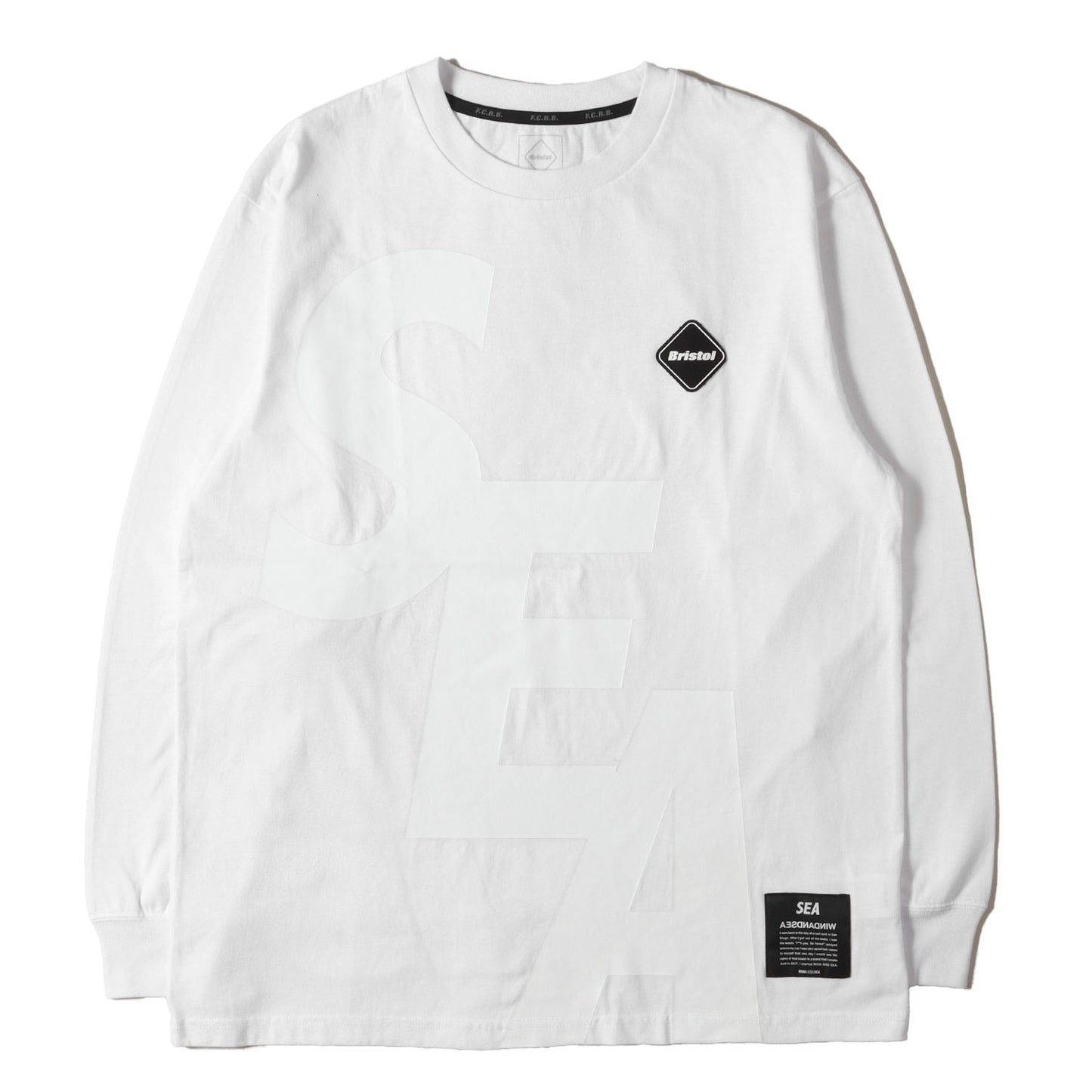 22SS ×WIND AND SEA ビッグロゴ ロングスリーブ Tシャツ(BRISTOL SEA BIG LOGO TEE)