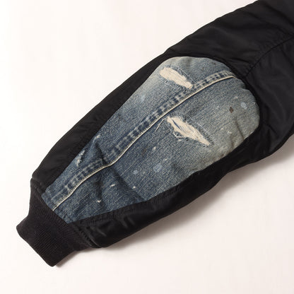 F.I.L限定 袖デニムカスタム MA-1 フライトジャケット(THORSON JKT COLLAGE)