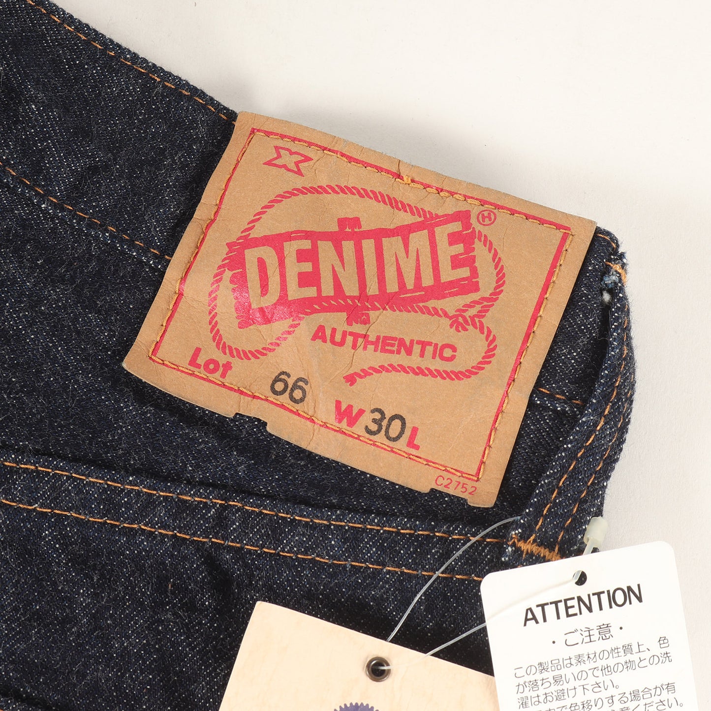 501 66前期タイプ 紙パッチ ボタンフライ デニムパンツ (66 type ONE WASH)