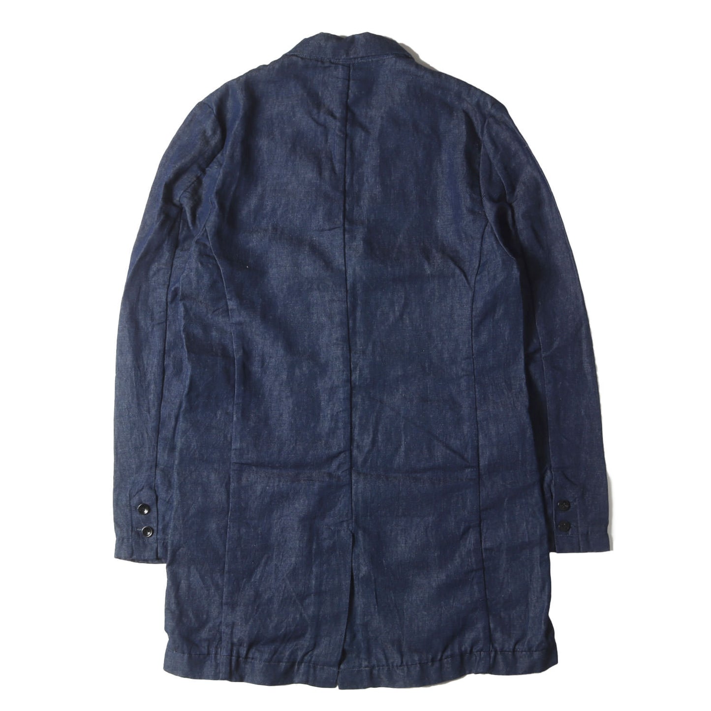 コットン/リネン デニム 2B ワークコート