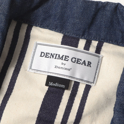 コットン/リネン デニム 2B ワークコート