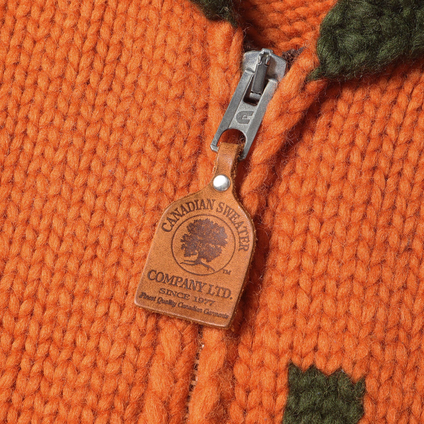 ナンバリング / ノルディック柄 ショールカラー フルジップ カウチンニット