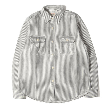 [現行モデル] ヒッコリー ストライプ ワークシャツ (HICKORY STRIPE WORK SHIRT) SC27853