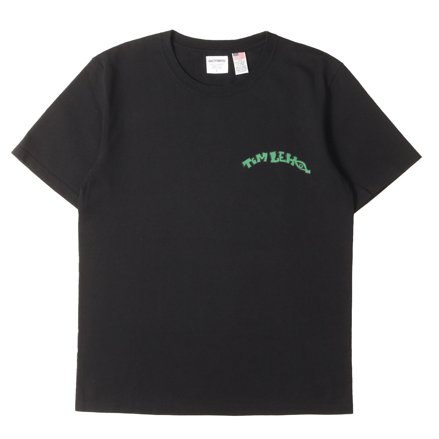 21SS ×TIM LEHI タイガー&スカル Tシャツ(USA BODY CREW NECK T-SHIRT)