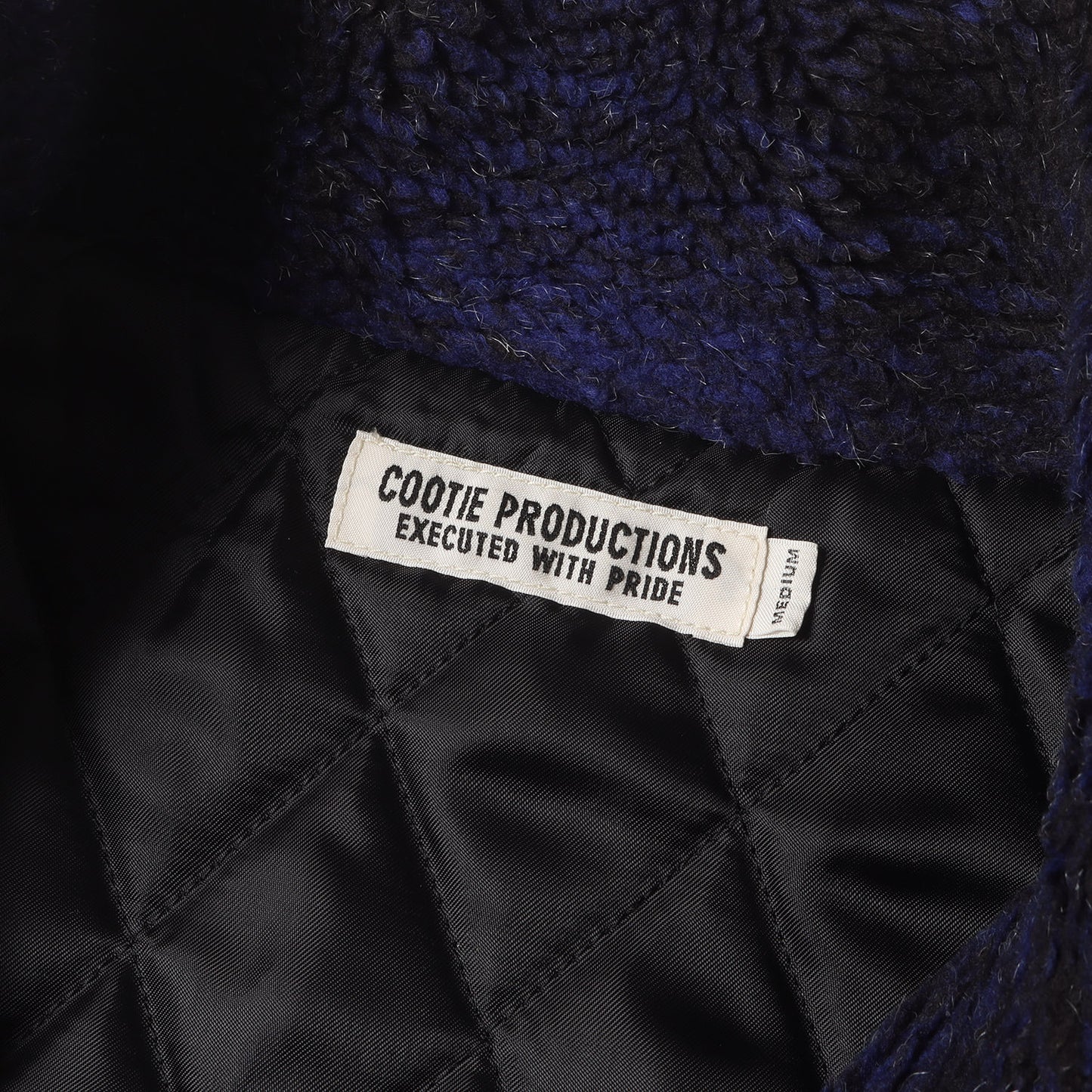 20AW オンブレチェック フリースボア トラックジャケット(Ombre Boa Check Track Jacket)