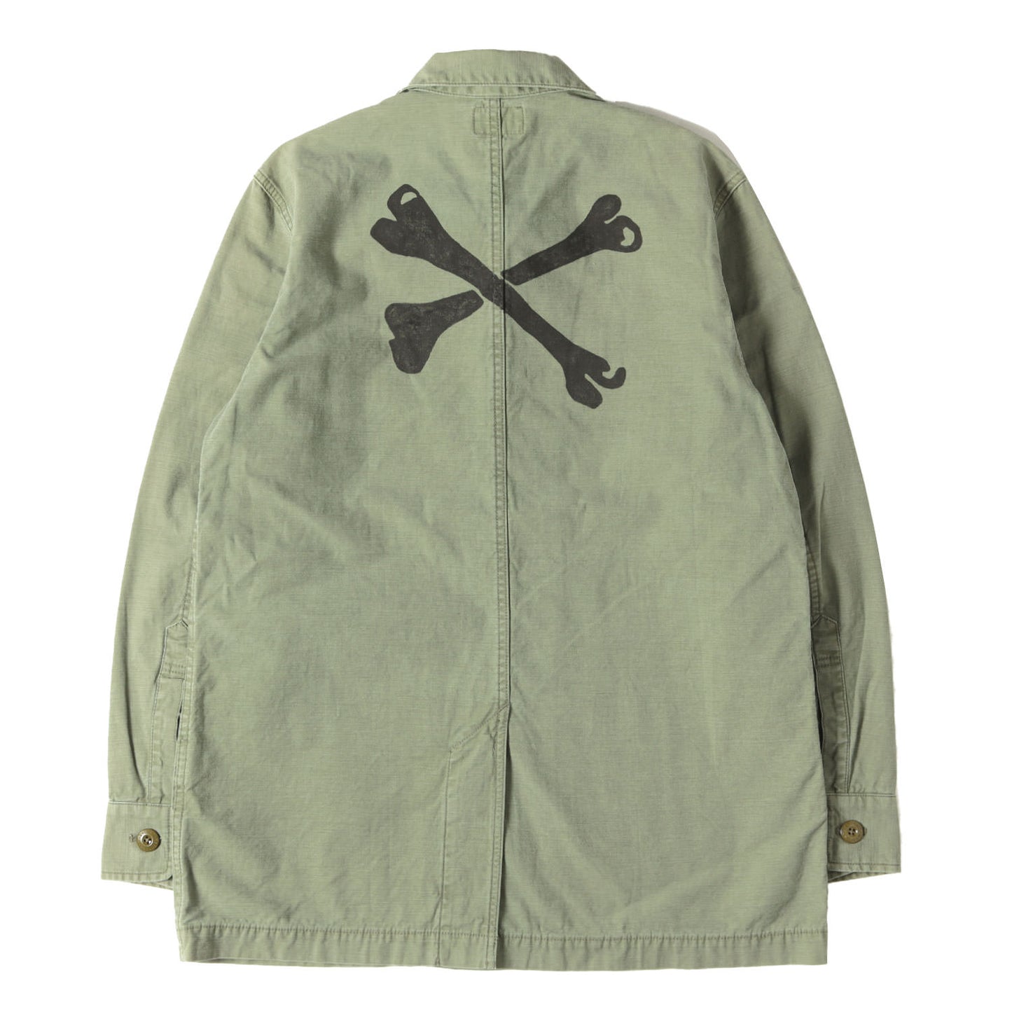 クロスボーン バックサテン ドクターシャツ(DOCTOR L/S SHIRTS)
