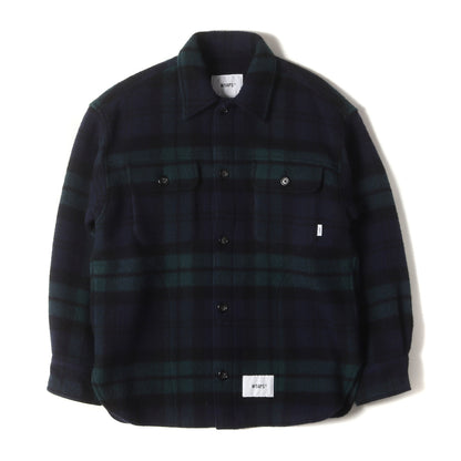 24AW モッサウール チェック シャツジャケット(WCPO 02 / JACKET / WOPL. MOSSER. TEXTILE)